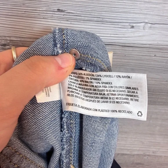 Isabel Maternity by Ingrid & Isabel Light Blue Distressed Ankle Jeans - Picture 14 of 16